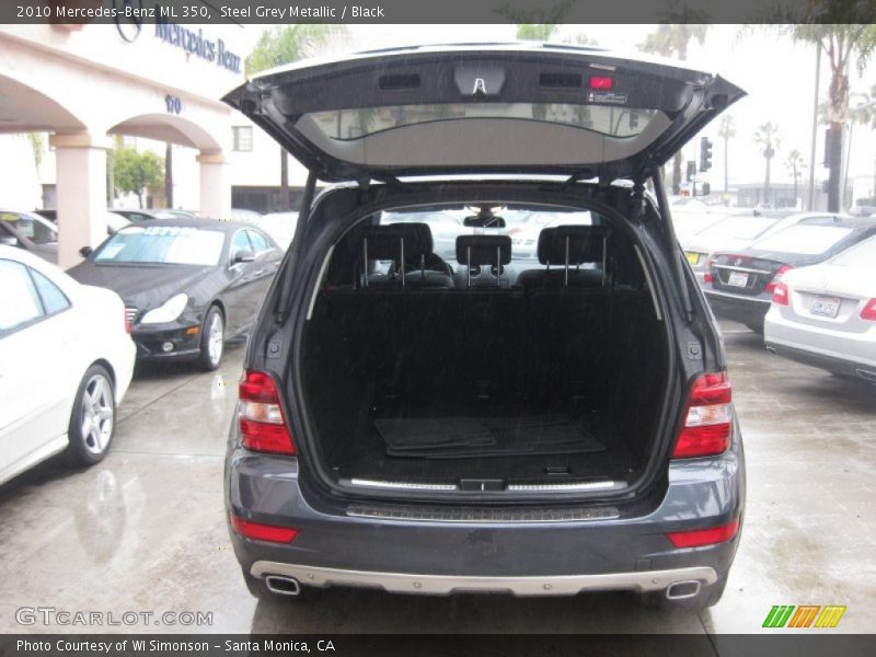 Steel Grey Metallic / Black 2010 Mercedes-Benz ML 350