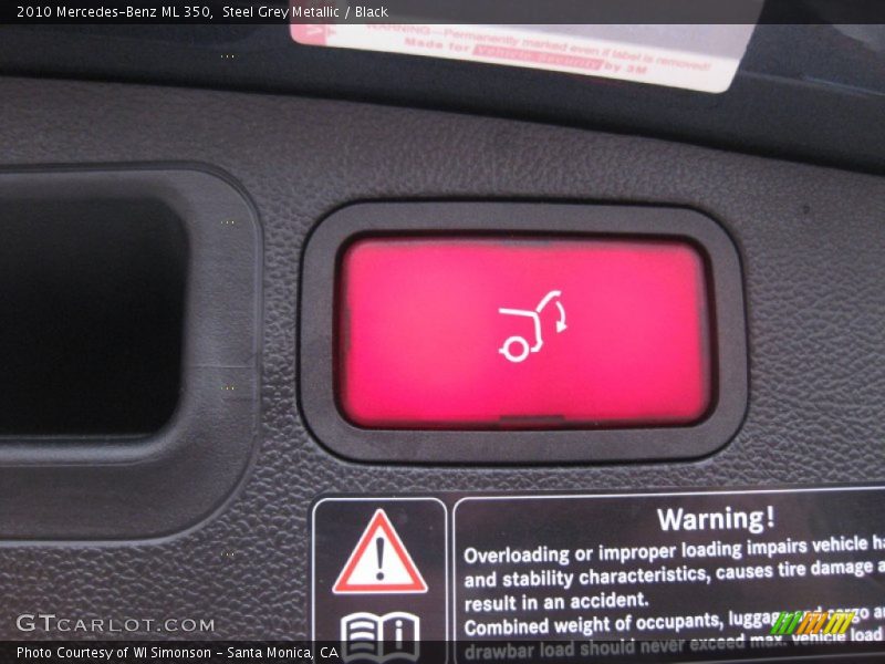 Steel Grey Metallic / Black 2010 Mercedes-Benz ML 350