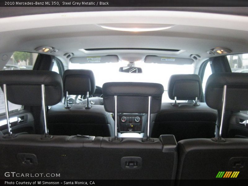 Steel Grey Metallic / Black 2010 Mercedes-Benz ML 350