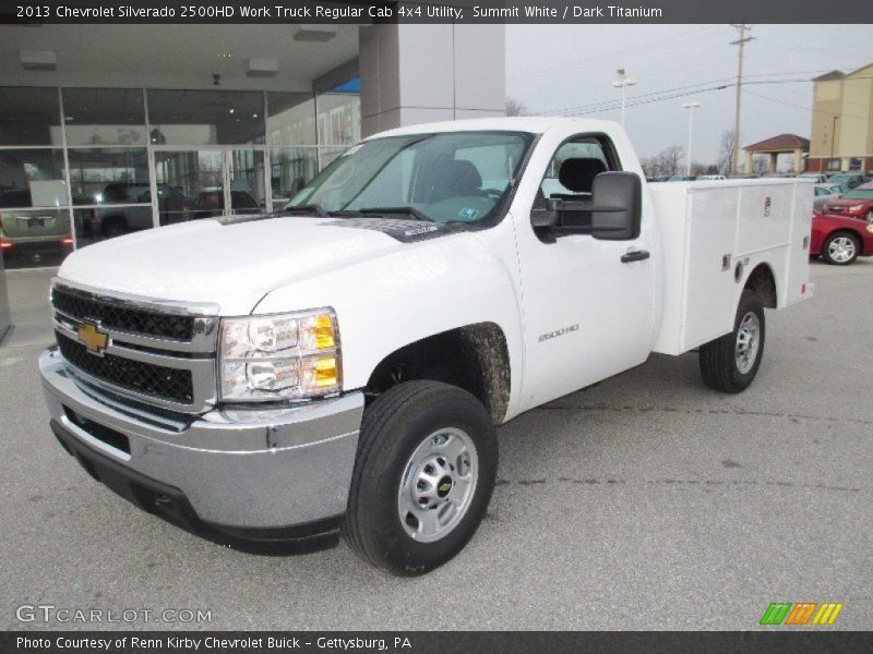 Summit White / Dark Titanium 2013 Chevrolet Silverado 2500HD Work Truck Regular Cab 4x4 Utility