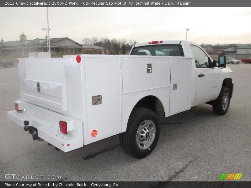 Summit White / Dark Titanium 2013 Chevrolet Silverado 2500HD Work Truck Regular Cab 4x4 Utility