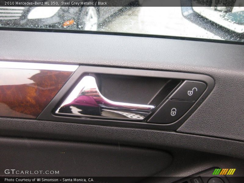 Steel Grey Metallic / Black 2010 Mercedes-Benz ML 350