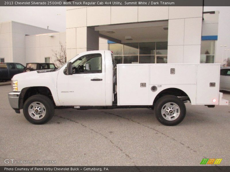 Summit White / Dark Titanium 2013 Chevrolet Silverado 2500HD Work Truck Regular Cab 4x4 Utility