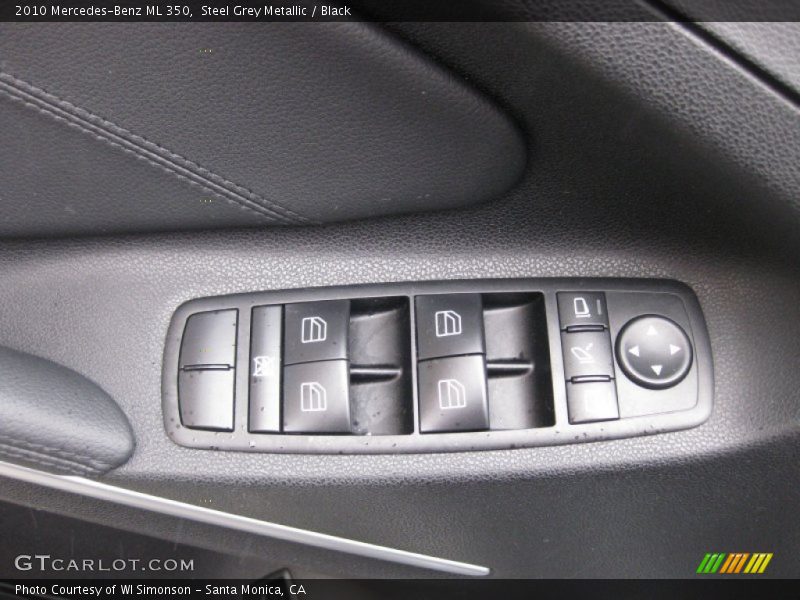 Steel Grey Metallic / Black 2010 Mercedes-Benz ML 350