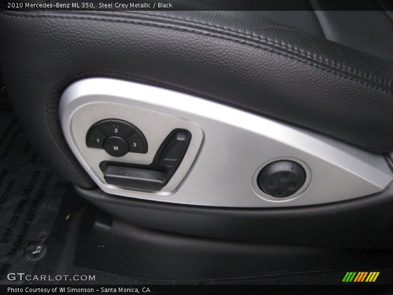 Steel Grey Metallic / Black 2010 Mercedes-Benz ML 350