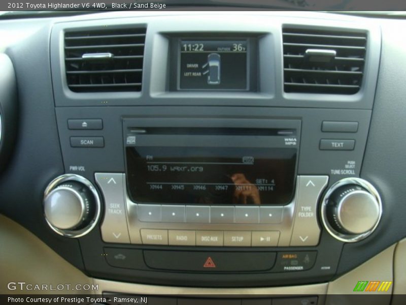 Black / Sand Beige 2012 Toyota Highlander V6 4WD
