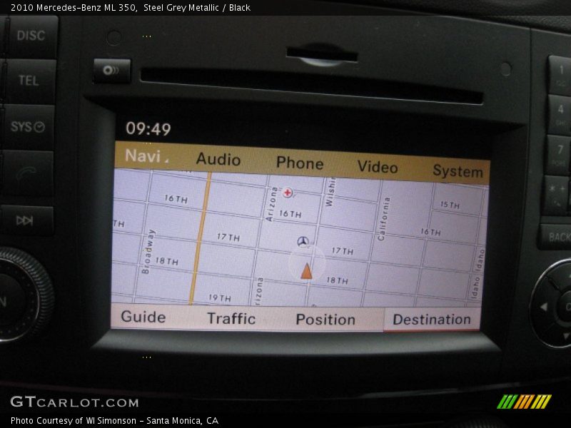 Steel Grey Metallic / Black 2010 Mercedes-Benz ML 350