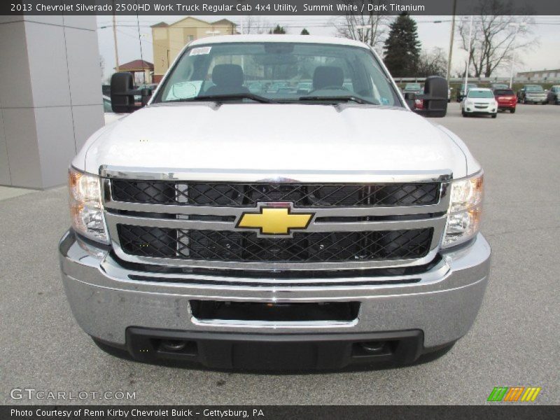 Summit White / Dark Titanium 2013 Chevrolet Silverado 2500HD Work Truck Regular Cab 4x4 Utility