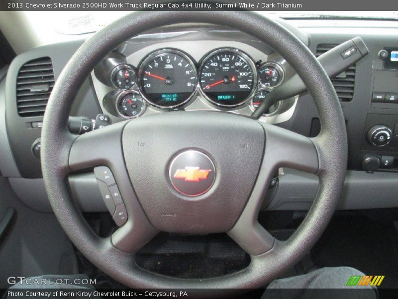 Summit White / Dark Titanium 2013 Chevrolet Silverado 2500HD Work Truck Regular Cab 4x4 Utility