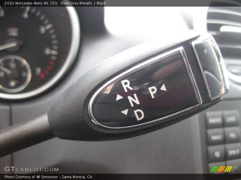 Steel Grey Metallic / Black 2010 Mercedes-Benz ML 350