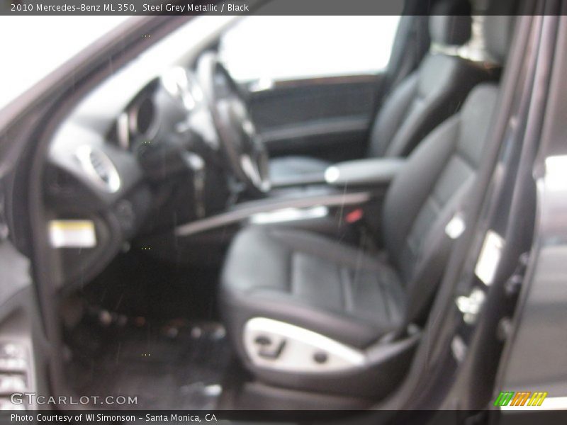 Steel Grey Metallic / Black 2010 Mercedes-Benz ML 350
