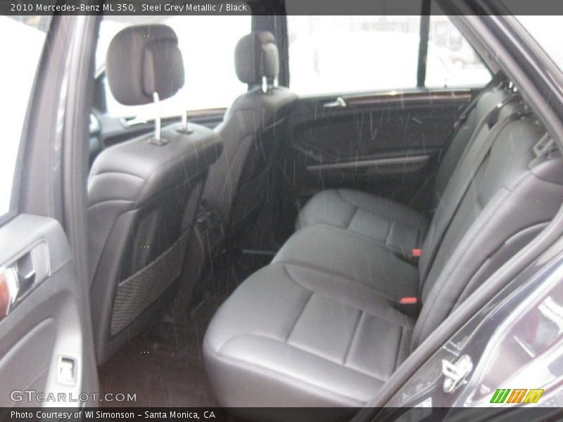 Steel Grey Metallic / Black 2010 Mercedes-Benz ML 350