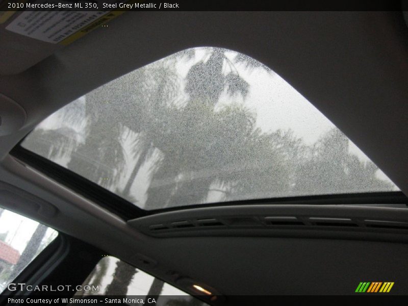 Steel Grey Metallic / Black 2010 Mercedes-Benz ML 350