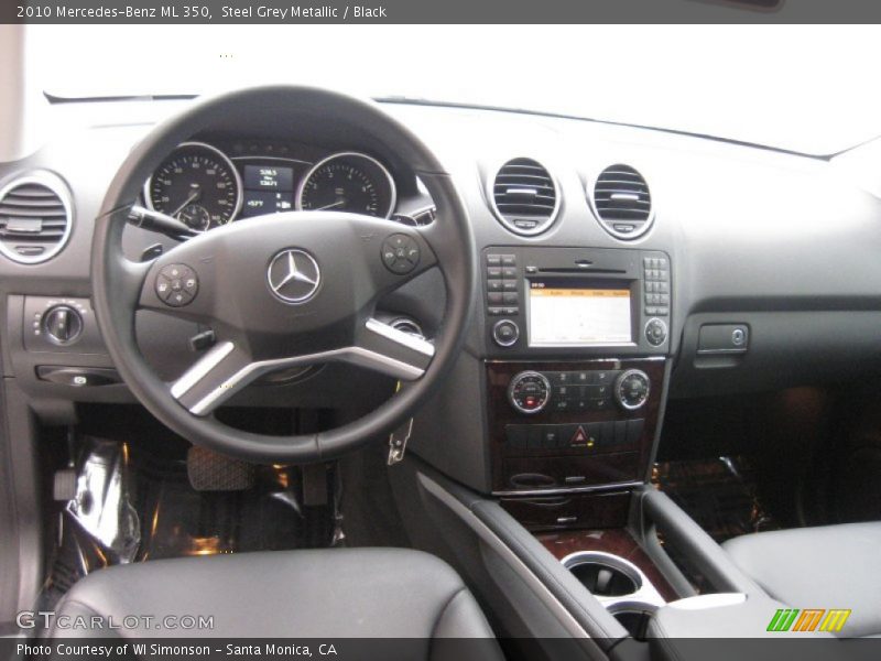 Steel Grey Metallic / Black 2010 Mercedes-Benz ML 350