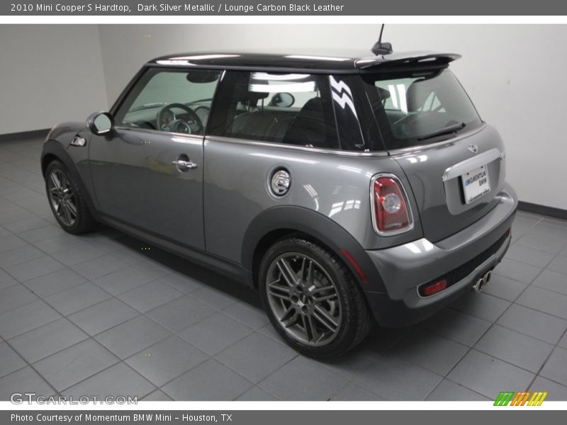 Dark Silver Metallic / Lounge Carbon Black Leather 2010 Mini Cooper S Hardtop