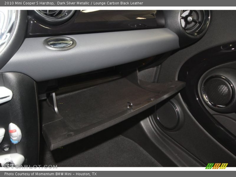 Dark Silver Metallic / Lounge Carbon Black Leather 2010 Mini Cooper S Hardtop