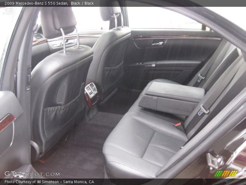 Black / Black 2009 Mercedes-Benz S 550 Sedan