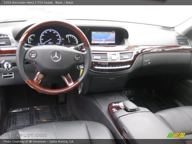 Black / Black 2009 Mercedes-Benz S 550 Sedan
