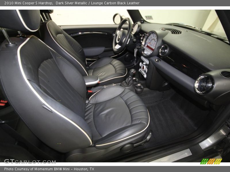  2010 Cooper S Hardtop Lounge Carbon Black Leather Interior