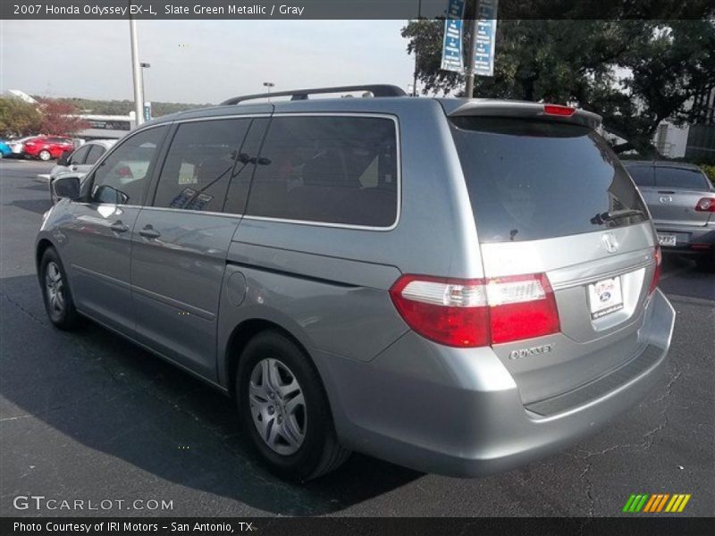 Slate Green Metallic / Gray 2007 Honda Odyssey EX-L