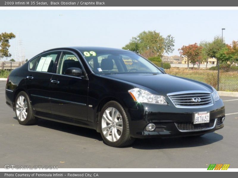 Black Obsidian / Graphite Black 2009 Infiniti M 35 Sedan