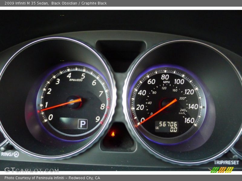Black Obsidian / Graphite Black 2009 Infiniti M 35 Sedan