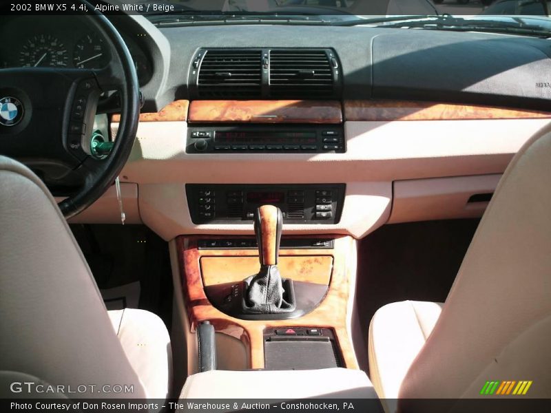 Alpine White / Beige 2002 BMW X5 4.4i