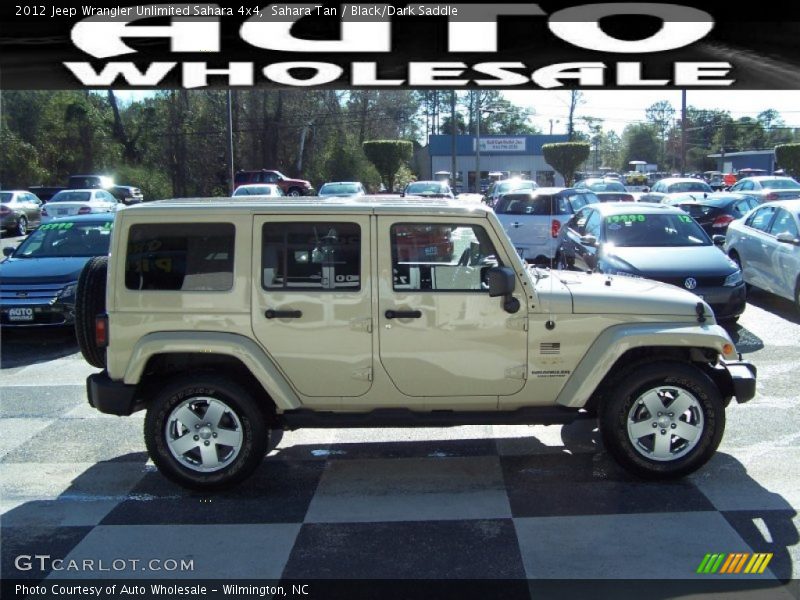 Sahara Tan / Black/Dark Saddle 2012 Jeep Wrangler Unlimited Sahara 4x4