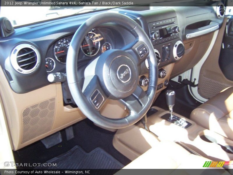 Sahara Tan / Black/Dark Saddle 2012 Jeep Wrangler Unlimited Sahara 4x4