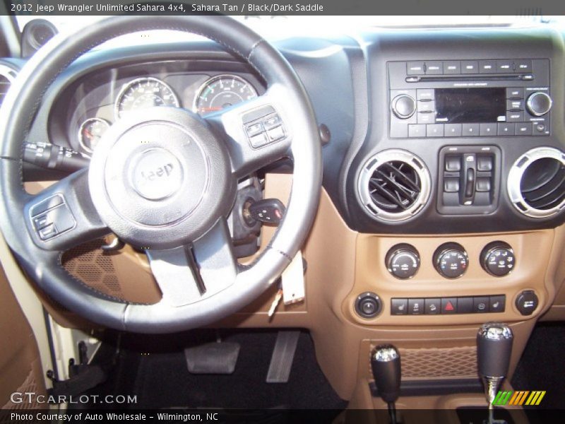 Sahara Tan / Black/Dark Saddle 2012 Jeep Wrangler Unlimited Sahara 4x4