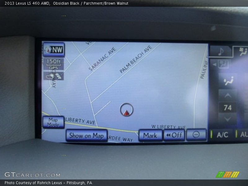 Obsidian Black / Parchment/Brown Walnut 2013 Lexus LS 460 AWD