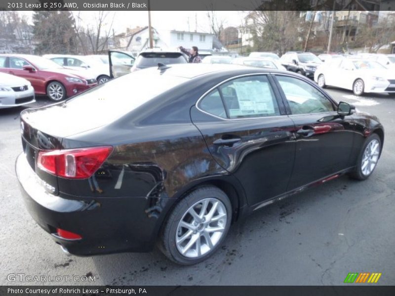 Obsidian Black / Black 2013 Lexus IS 250 AWD