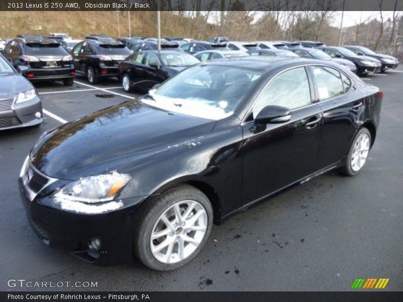 Obsidian Black / Black 2013 Lexus IS 250 AWD