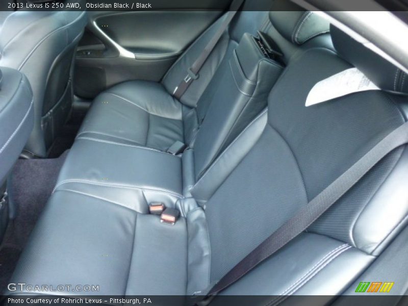 Rear Seat of 2013 IS 250 AWD