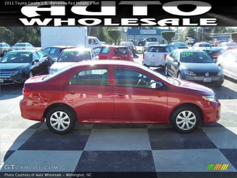 Barcelona Red Metallic / Ash 2011 Toyota Corolla 1.8