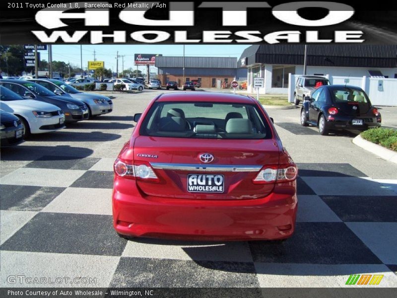 Barcelona Red Metallic / Ash 2011 Toyota Corolla 1.8