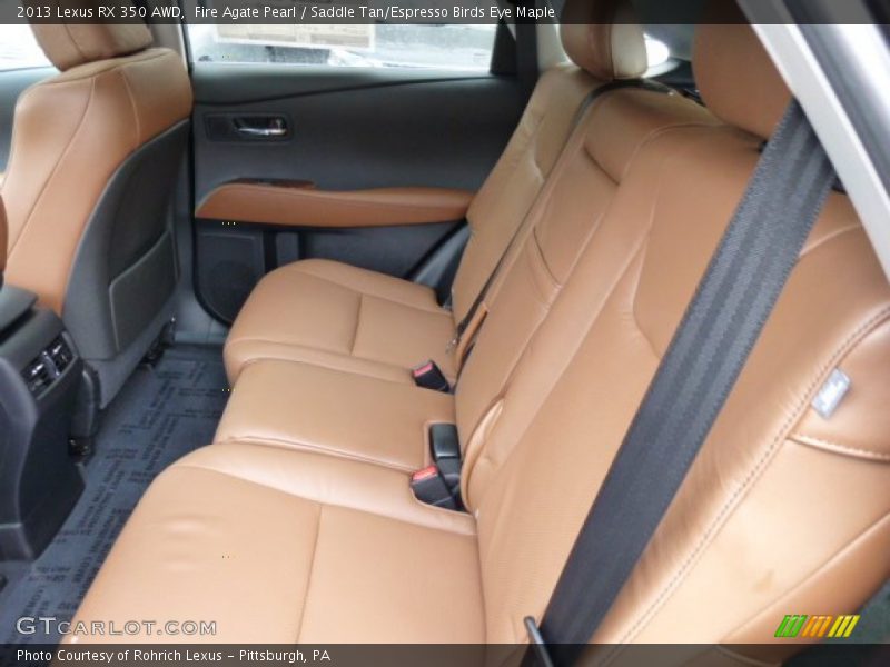 Fire Agate Pearl / Saddle Tan/Espresso Birds Eye Maple 2013 Lexus RX 350 AWD