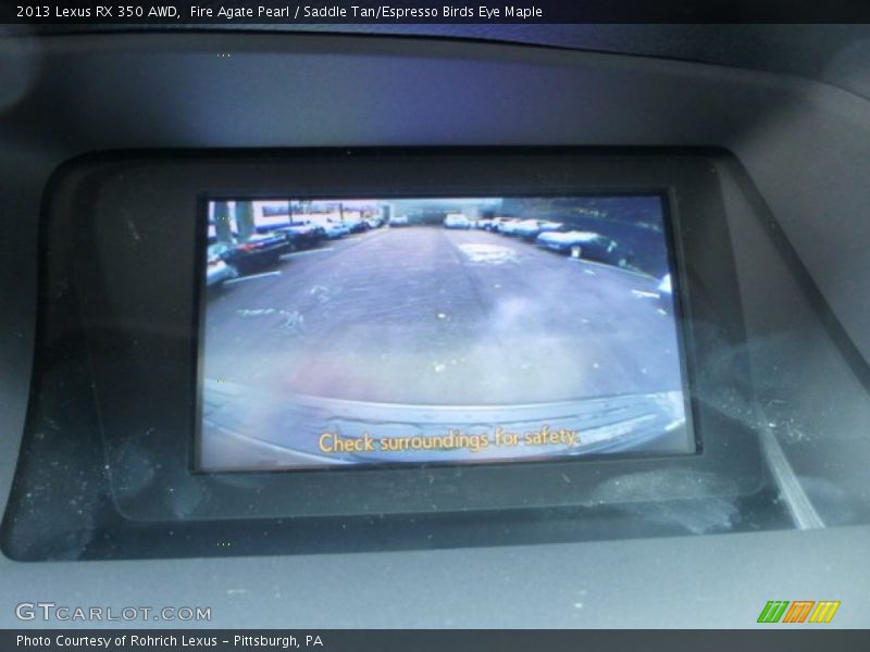 Fire Agate Pearl / Saddle Tan/Espresso Birds Eye Maple 2013 Lexus RX 350 AWD