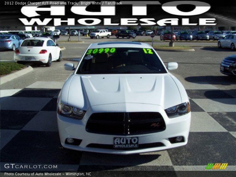 Bright White / Tan/Black 2012 Dodge Charger R/T Road and Track
