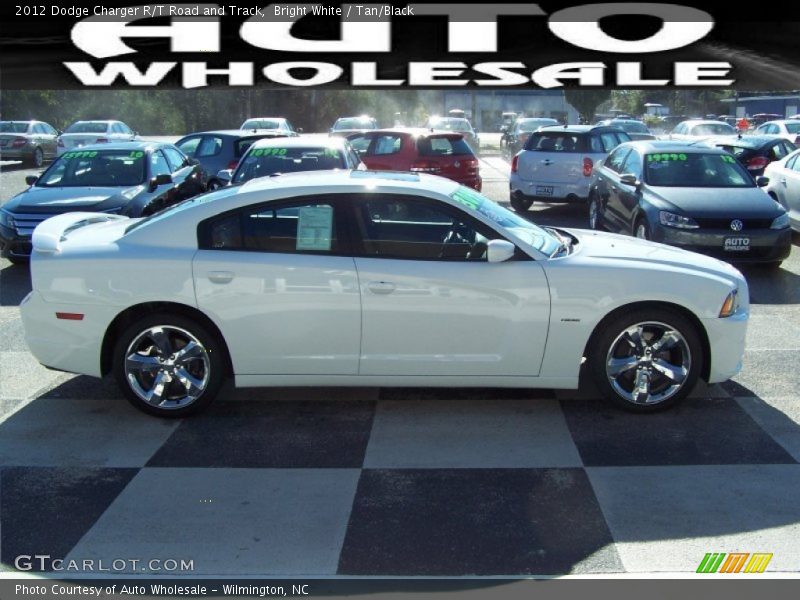 Bright White / Tan/Black 2012 Dodge Charger R/T Road and Track