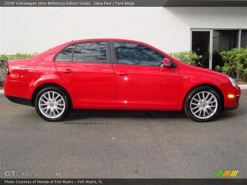 Salsa Red / Pure Beige 2008 Volkswagen Jetta Wolfsburg Edition Sedan