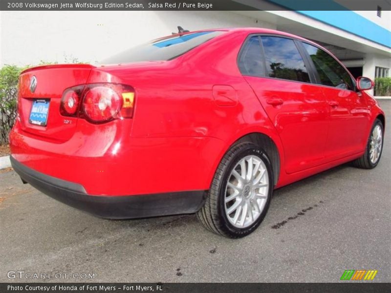 Salsa Red / Pure Beige 2008 Volkswagen Jetta Wolfsburg Edition Sedan