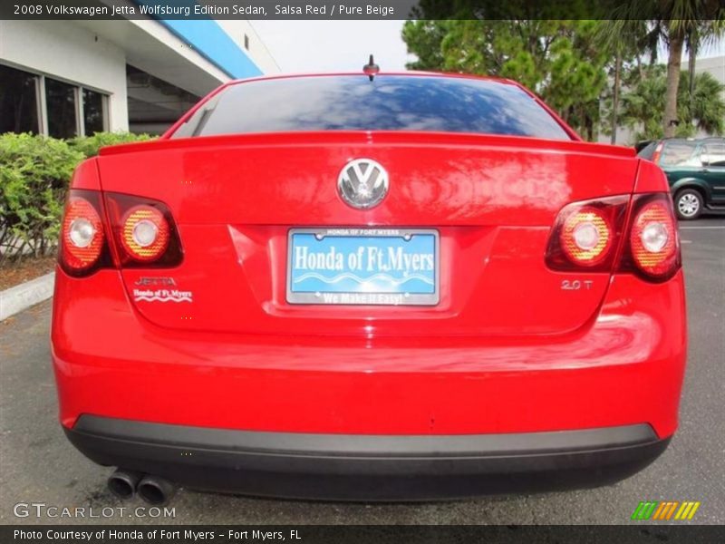 Salsa Red / Pure Beige 2008 Volkswagen Jetta Wolfsburg Edition Sedan