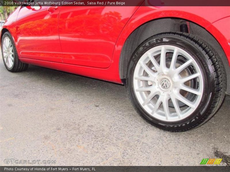 Salsa Red / Pure Beige 2008 Volkswagen Jetta Wolfsburg Edition Sedan