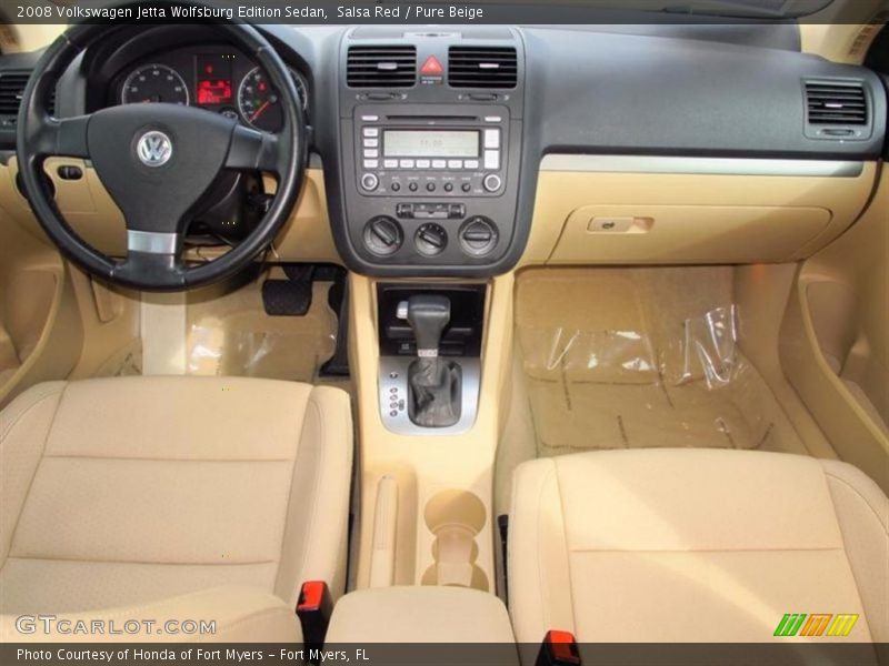 Salsa Red / Pure Beige 2008 Volkswagen Jetta Wolfsburg Edition Sedan