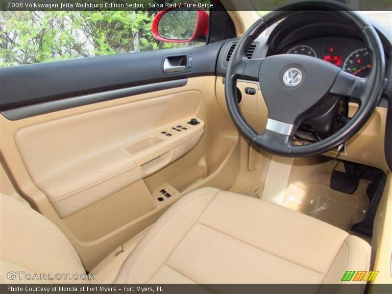 Salsa Red / Pure Beige 2008 Volkswagen Jetta Wolfsburg Edition Sedan