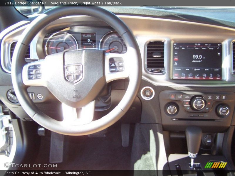 Bright White / Tan/Black 2012 Dodge Charger R/T Road and Track