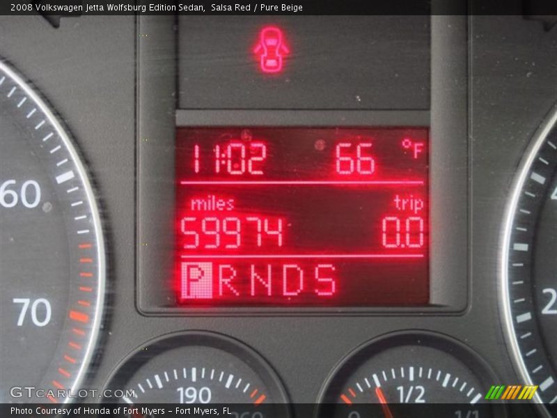 Salsa Red / Pure Beige 2008 Volkswagen Jetta Wolfsburg Edition Sedan