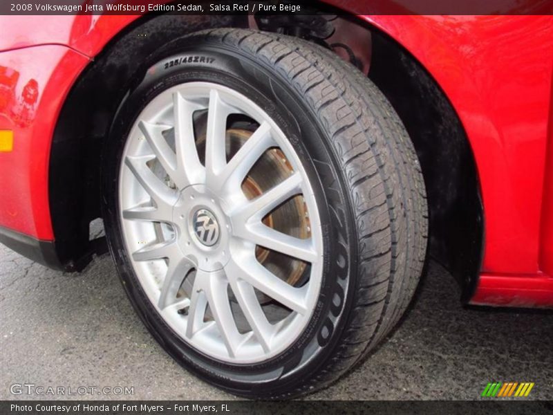 Salsa Red / Pure Beige 2008 Volkswagen Jetta Wolfsburg Edition Sedan