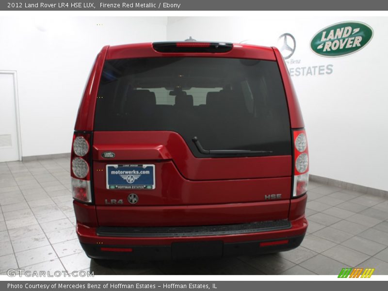 Firenze Red Metallic / Ebony 2012 Land Rover LR4 HSE LUX